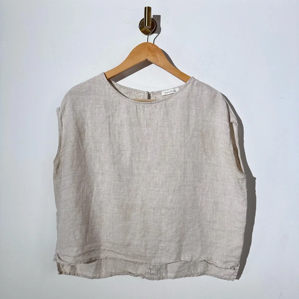 Neuflora Linen Boxy Tank S - Picture 3 of 7